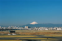 東京航空地方気象台からのパノラマ風景