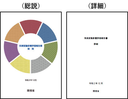 気候変動影響評価報告書のイメージ