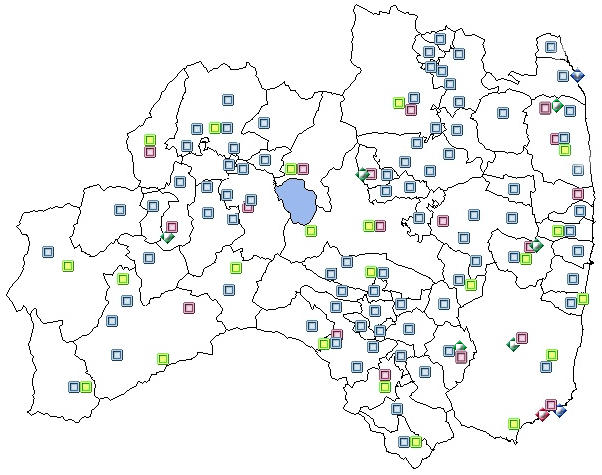 震度観測機器配置図
