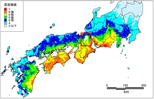 震度分布(全国)