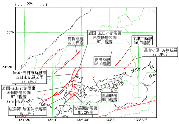 震央分布図