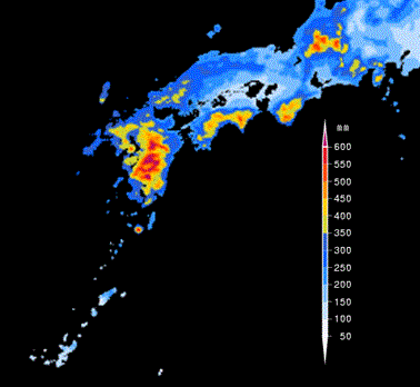 ７月の降水量平年値