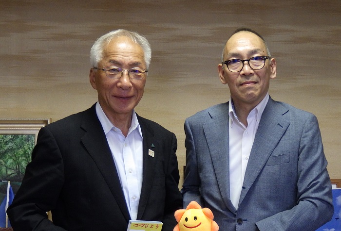 市長と気象台長