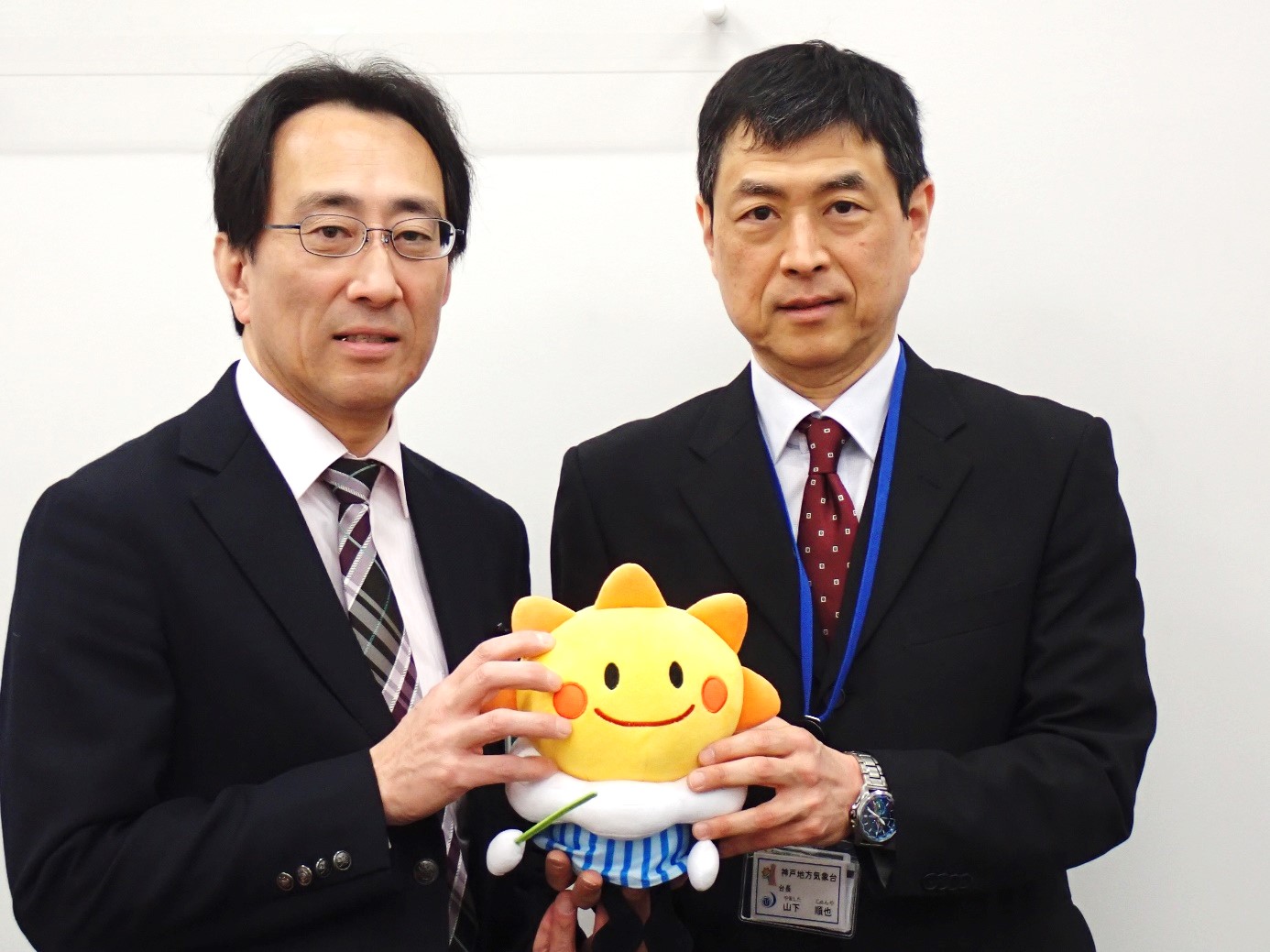 加古危機管理監と気象台長