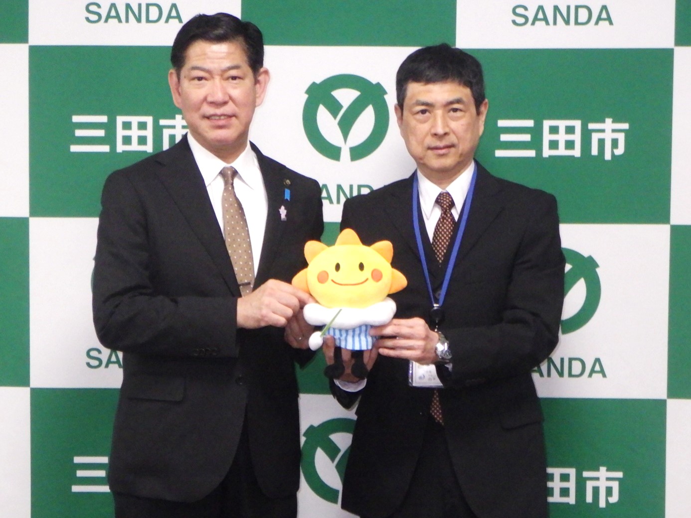 田村市長と気象台長