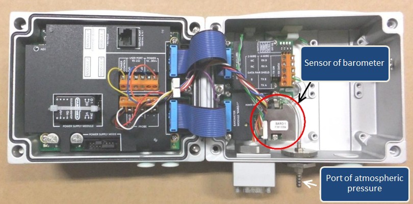 Inside the electronic barometer