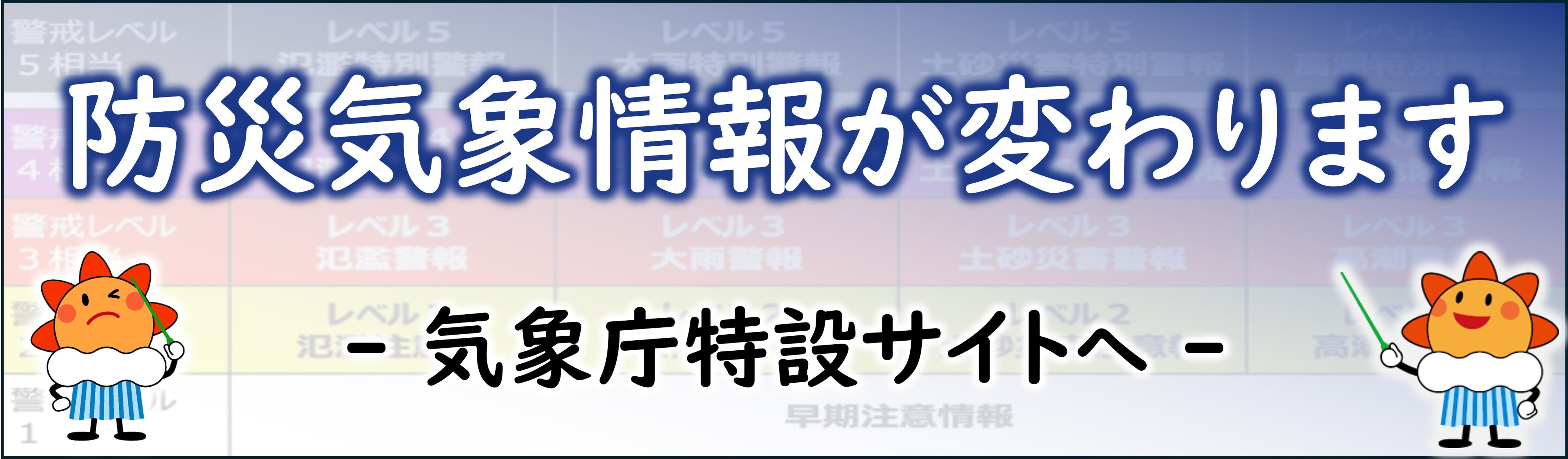 新しい防災気象情報について