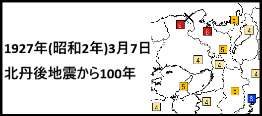 北丹後地震（1927年）特集ページバナー