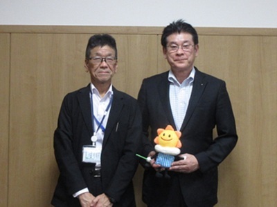 下森町長との写真