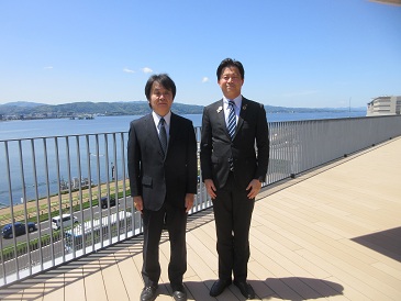 上定市長との写真