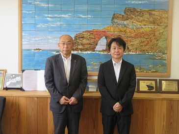 坂栄町長との写真