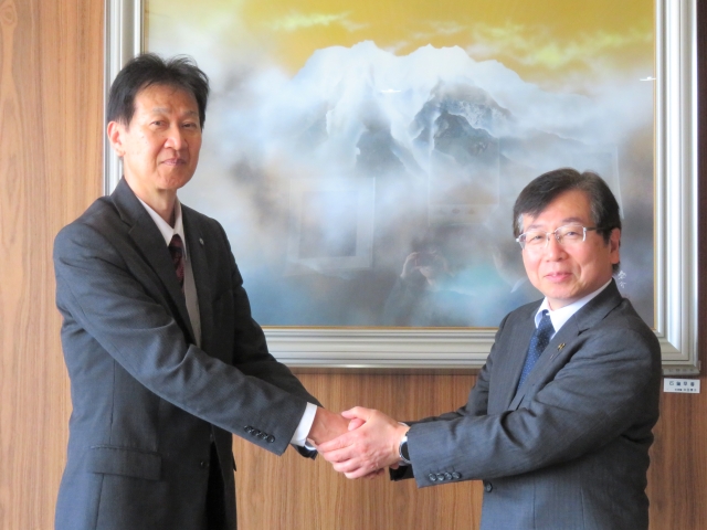 西条市長との懇談写真