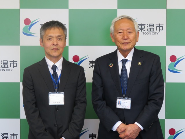 東温市長との懇談写真