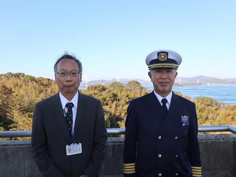 来島海峡海峡海上交通センターとの懇談写真