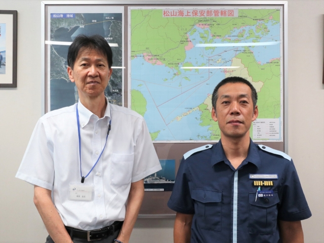 松山海上保安部長との懇談写真