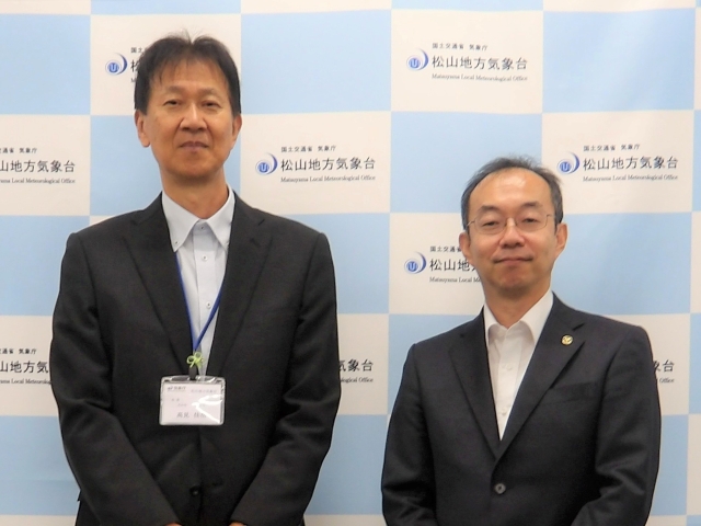 愛媛大学工学部長との懇談写真