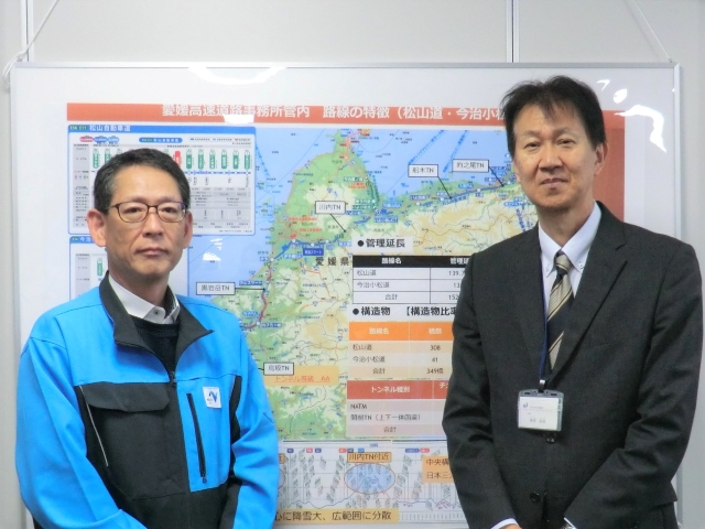 愛媛高速道路事務所長との懇談写真