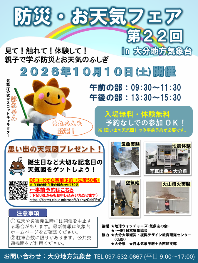 お天気フェアのポスター