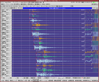 地震波形データ