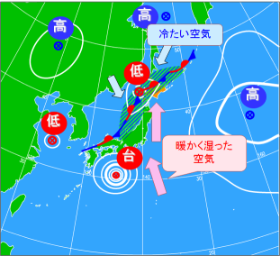 北海道で大きな災害をもたらす大雨の要因