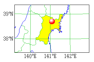 1900年5月12日の地震の震央