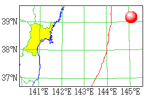 1933年3月3日の地震の震央