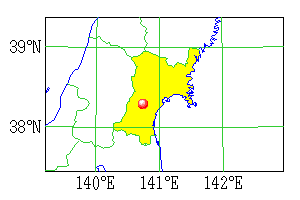 1998年9月15日の地震の震央