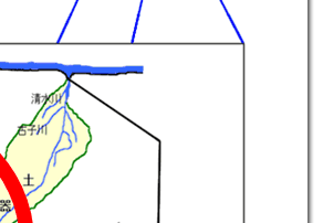 祓川橋水位基準観測所図