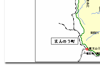 香東川洪水予報実施区域図