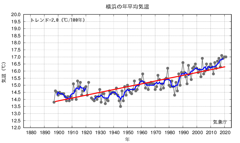 横浜_年平均気温