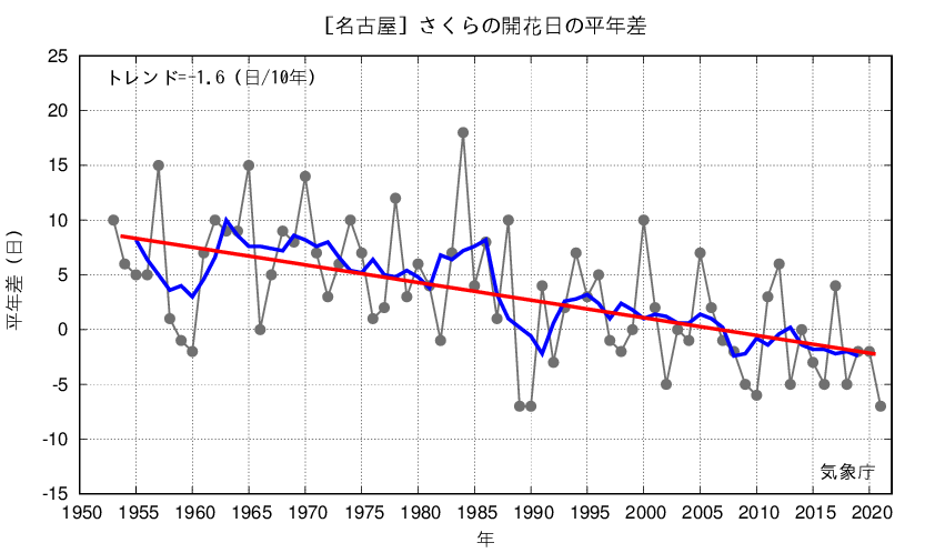 さくら開花日