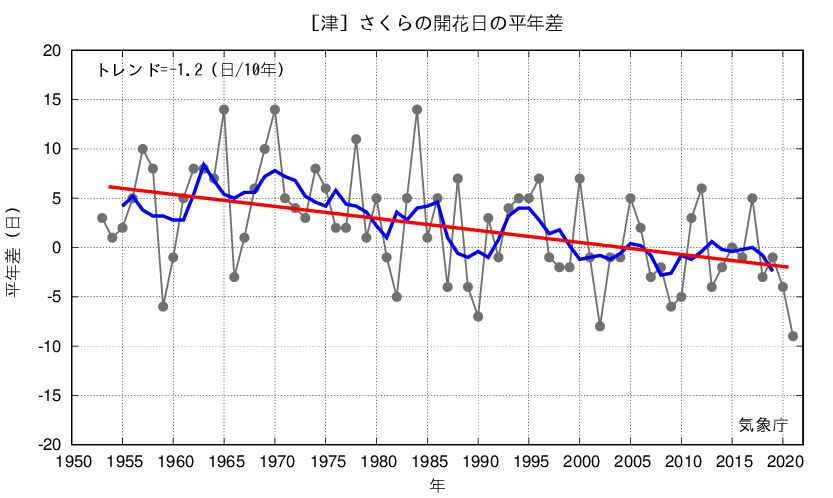 さくら開花日