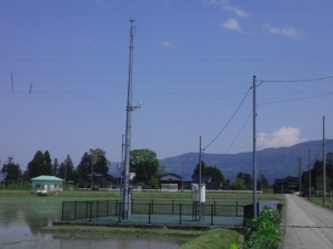 地域気象観測システム（アメダス）の観測施設の写真