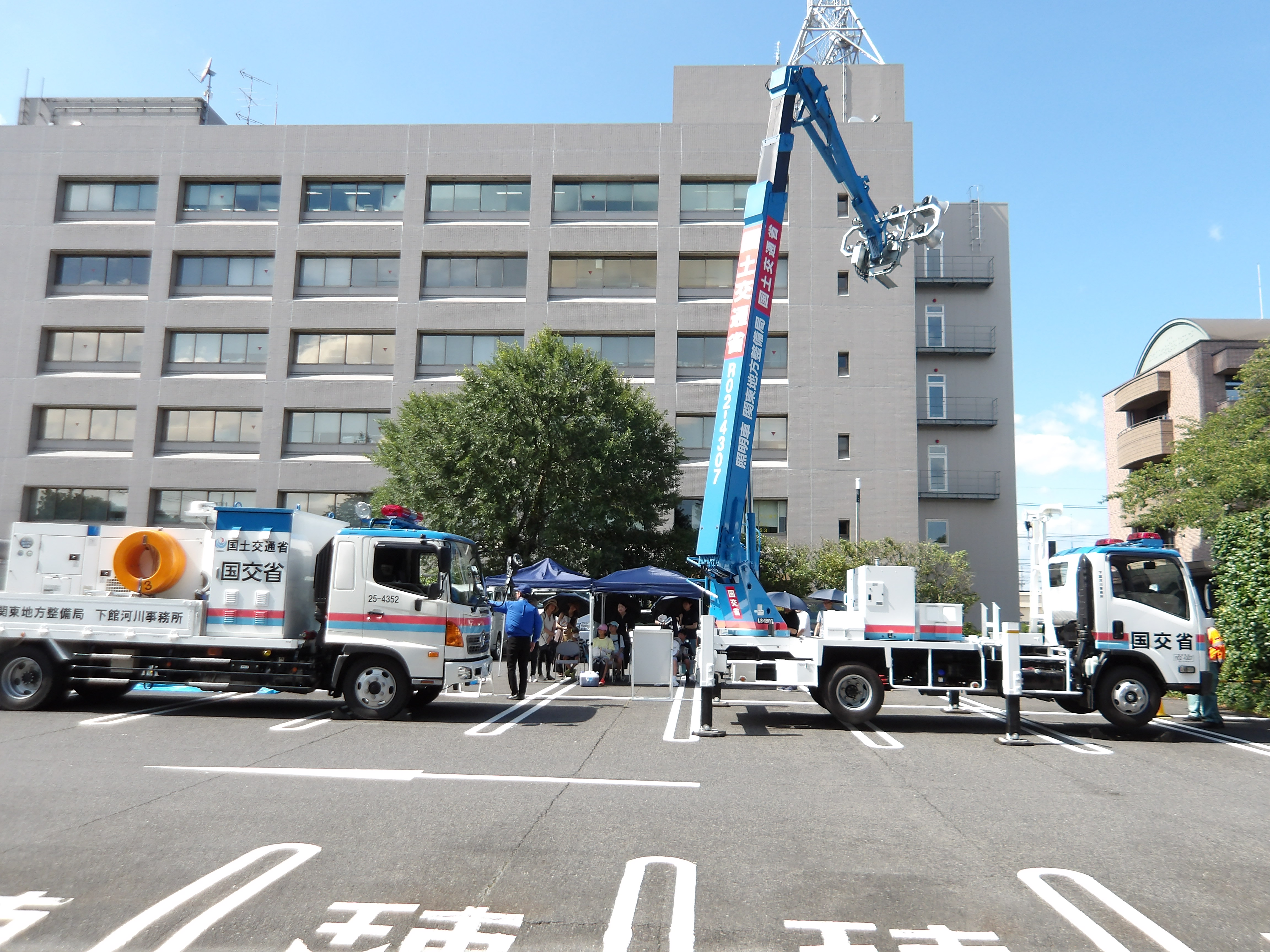 排水ポンプ車（下館河川事務所）